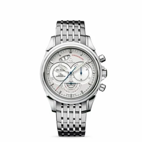 Omega De Ville Co-Axial 41 Chronoscope Stainless Steel / Silver / Bracelet 4550.30.00 (45503000)